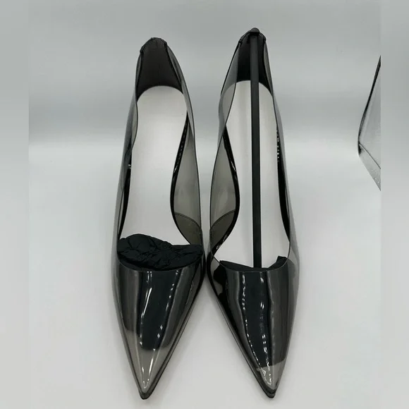 GOOD AMERICAN Cinderella Stiletto heels women’s size 12 color: smoke NIB